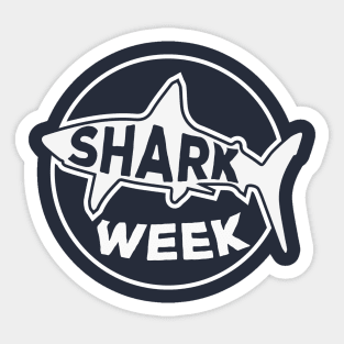 SHARK week / Black and White version #2 Sticker